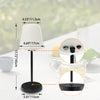 Moderne Einfachheit Solar wasserdichte PE Metall Säulen LED Tischlampe für den Außenbereich Terrasse