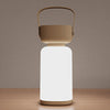 Moderne Einfachheit Wasserdichte Tragbare Kunststoff ABS Zylinder LED Tischlampe Außenbeleuchtung Für Außenpatio