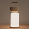 Moderne Einfachheit Wasserdichte Tragbare Kunststoff ABS Zylinder LED Tischlampe Außenbeleuchtung Für Außenpatio