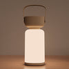 Moderne Einfachheit Wasserdichte Tragbare Kunststoff ABS Zylinder LED Tischlampe Außenbeleuchtung Für Außenpatio