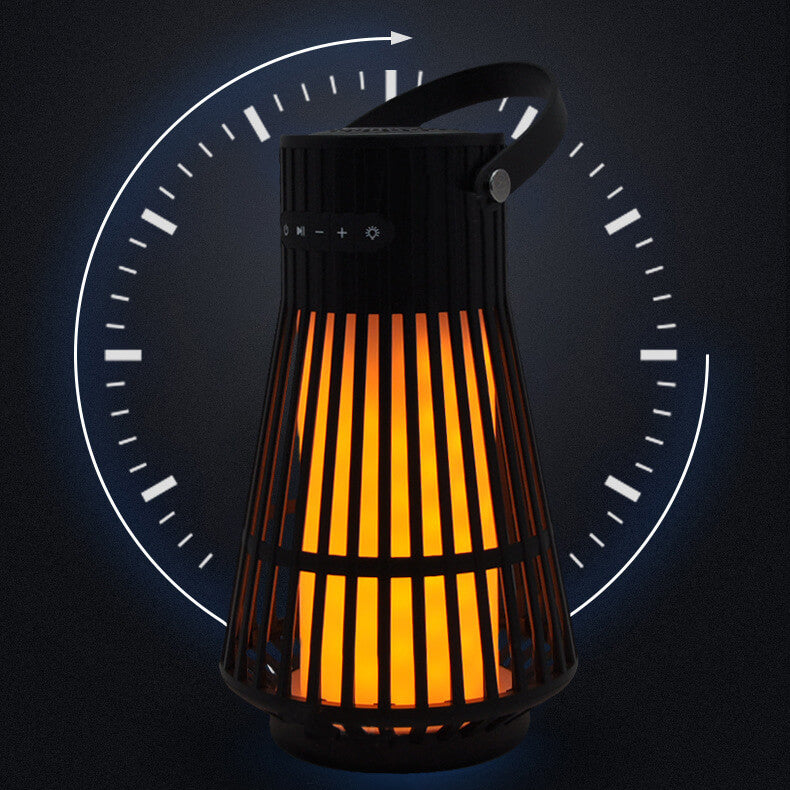 Wasserdichter Kunststoff-Hohlstab-Lampenschirm LED Bluetooth-Lautsprecher Außenlampe