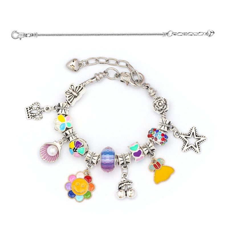 SparkleCraft™ | Kristall-Charm-Armband-Set