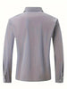 Owen – lässiges langarmshirt in volltonfarbe