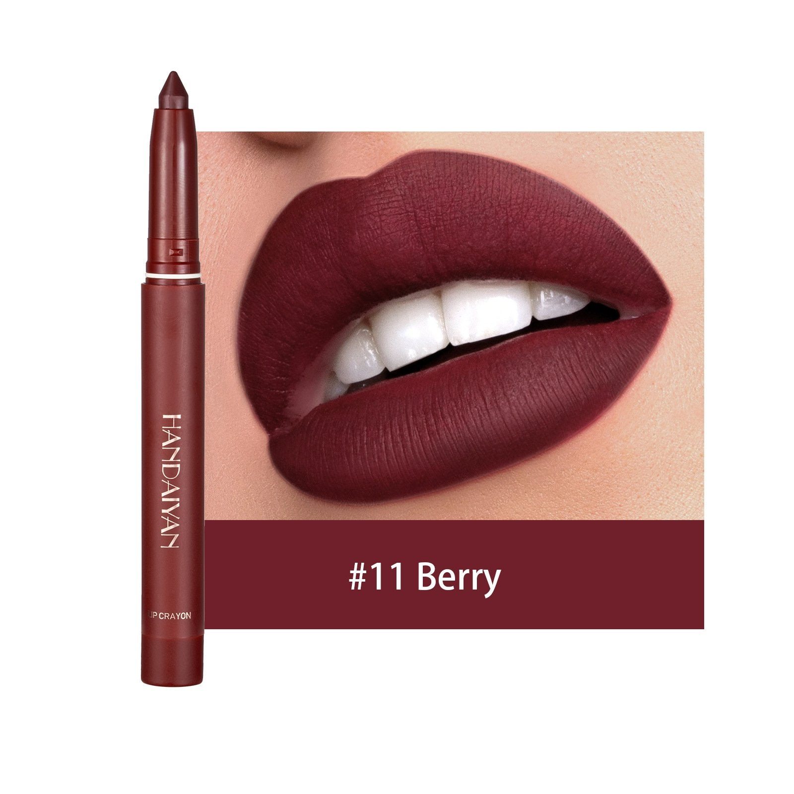 1+1 GRATIS | GlamPen™ Farbige, drehbare, anspitzbare, matte Lippenstiftstifte