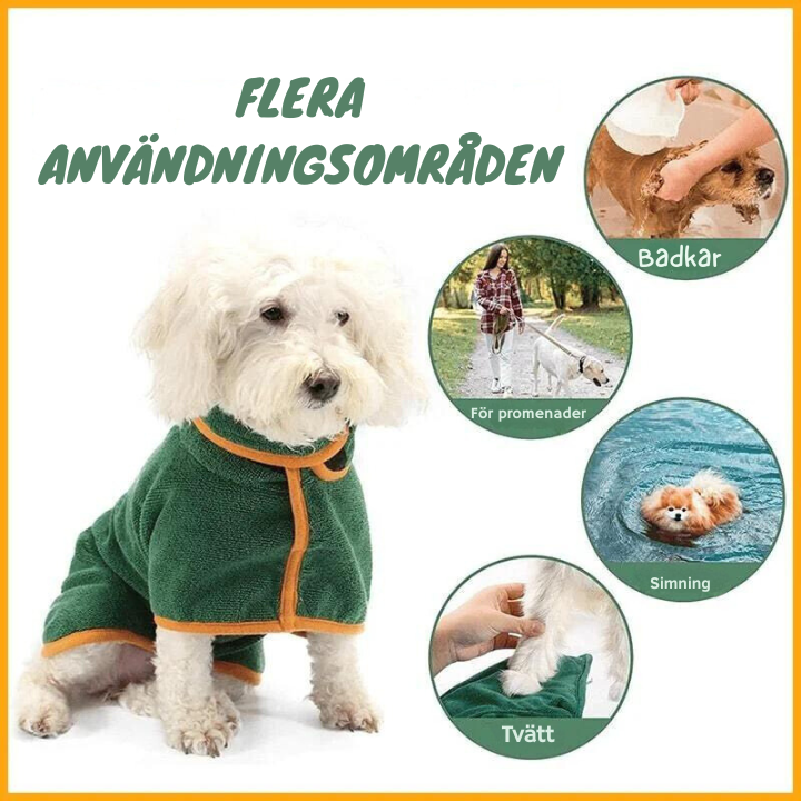 Super saugfähiger Hundebademantel™ - Gesünderer, glücklicherer Welpe