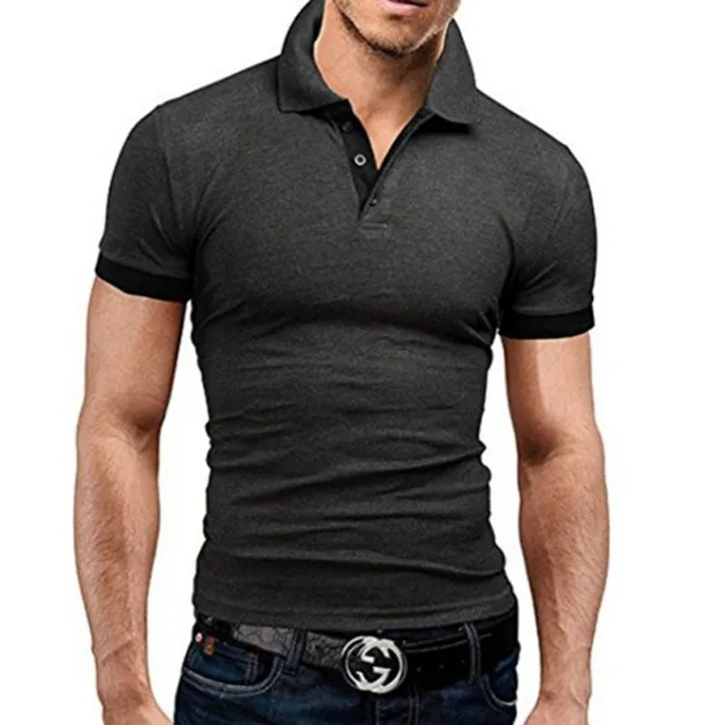 William – lässiges colorblock-shirt für herren