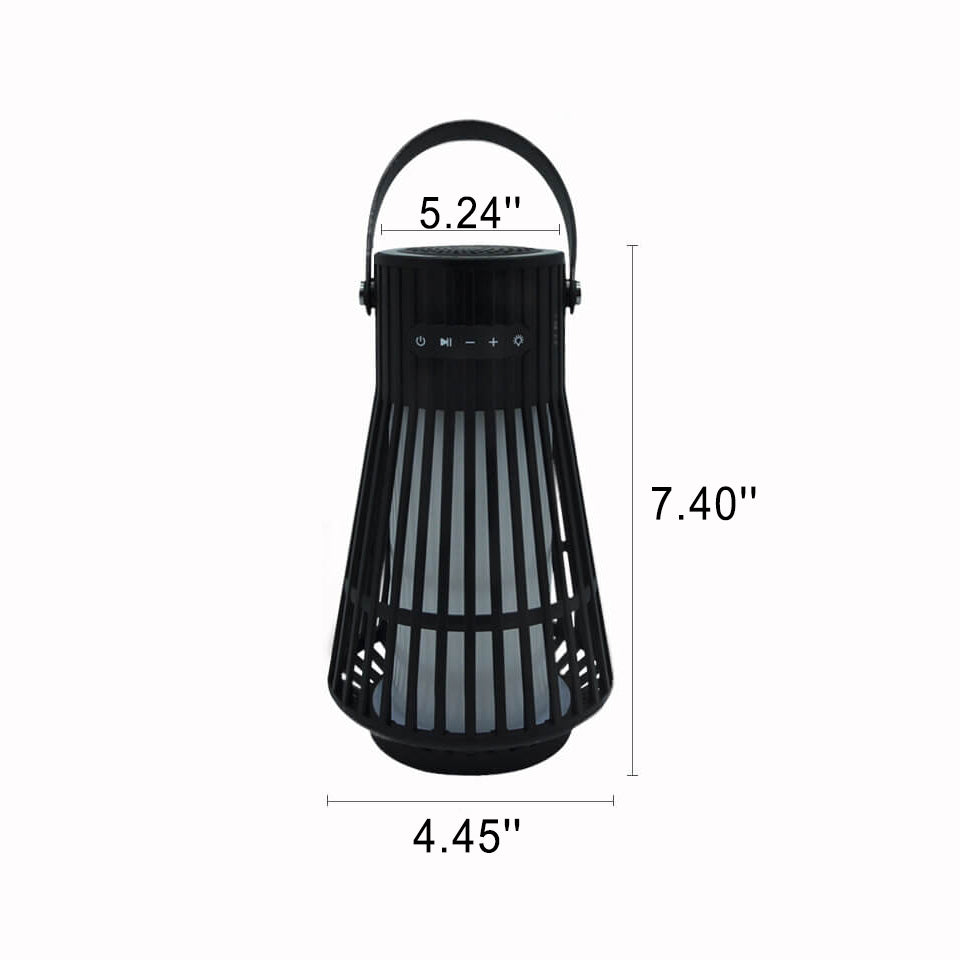 Wasserdichter Kunststoff-Hohlstab-Lampenschirm LED Bluetooth-Lautsprecher Außenlampe