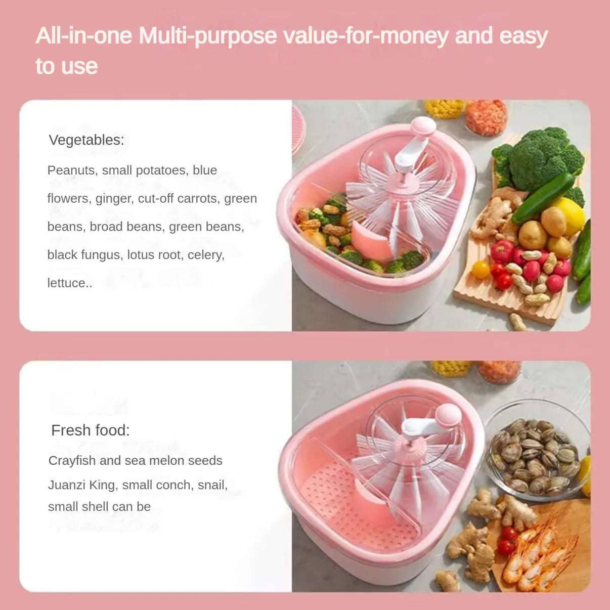 SpinWash™ - Frisches Obst und Gemüse im Handumdrehen!