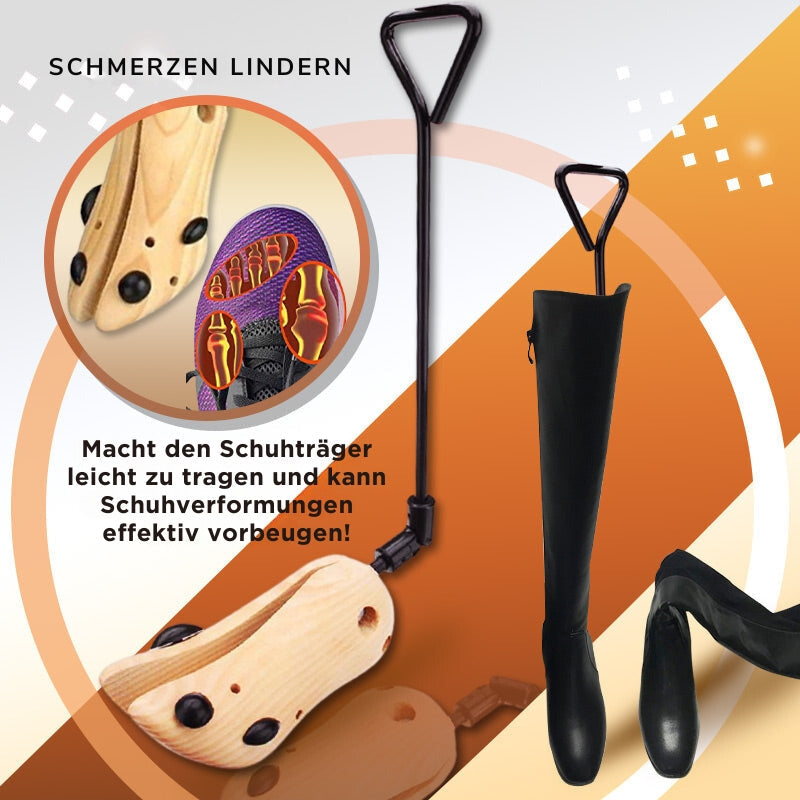 TimberStride™ - Hölzerne Werkzeuge für breite Schuhe