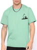 Daniel – stilvolles t-shirt mit bergmuster-print