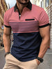 Louis｜streifen-sommer-polo für männer