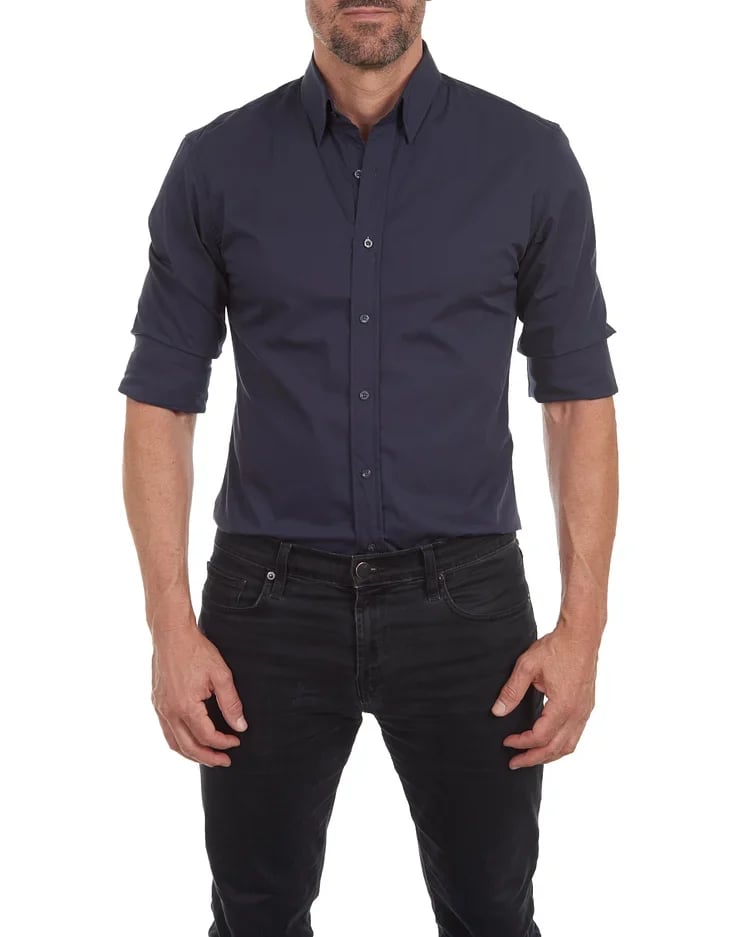 Jürgen™ - Oxford Stretch Zipper Blouse