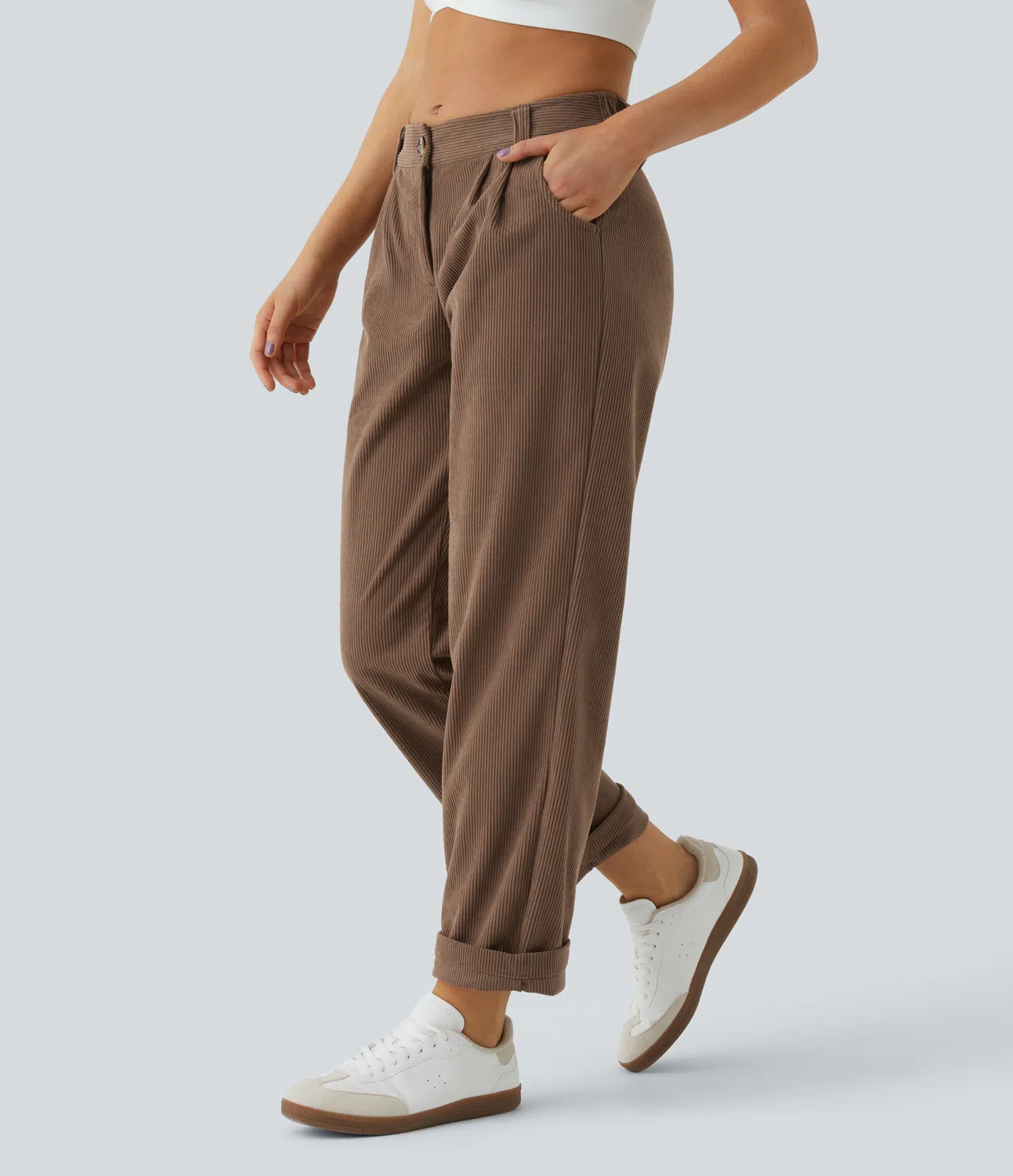 Sassy Pants™ - Cordhose mit mittlerer Leibhöhe