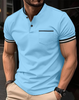 Ethan – trendiges farbblock-Kurzarmshirt mit streifenmuster