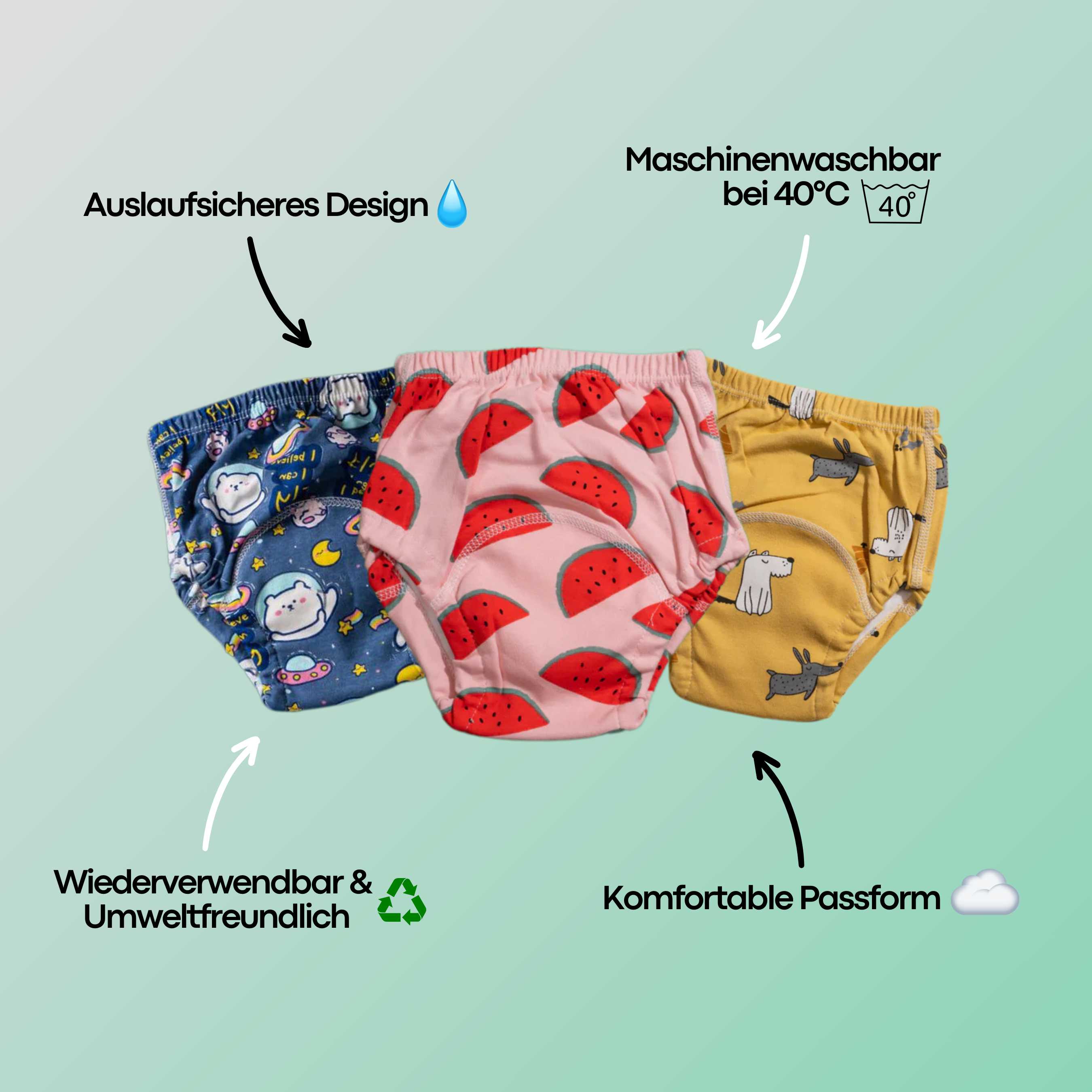 1+1 GRATIS | Snugglers™ Die bequemsten Training Pants für den Potty Training-Erfolg