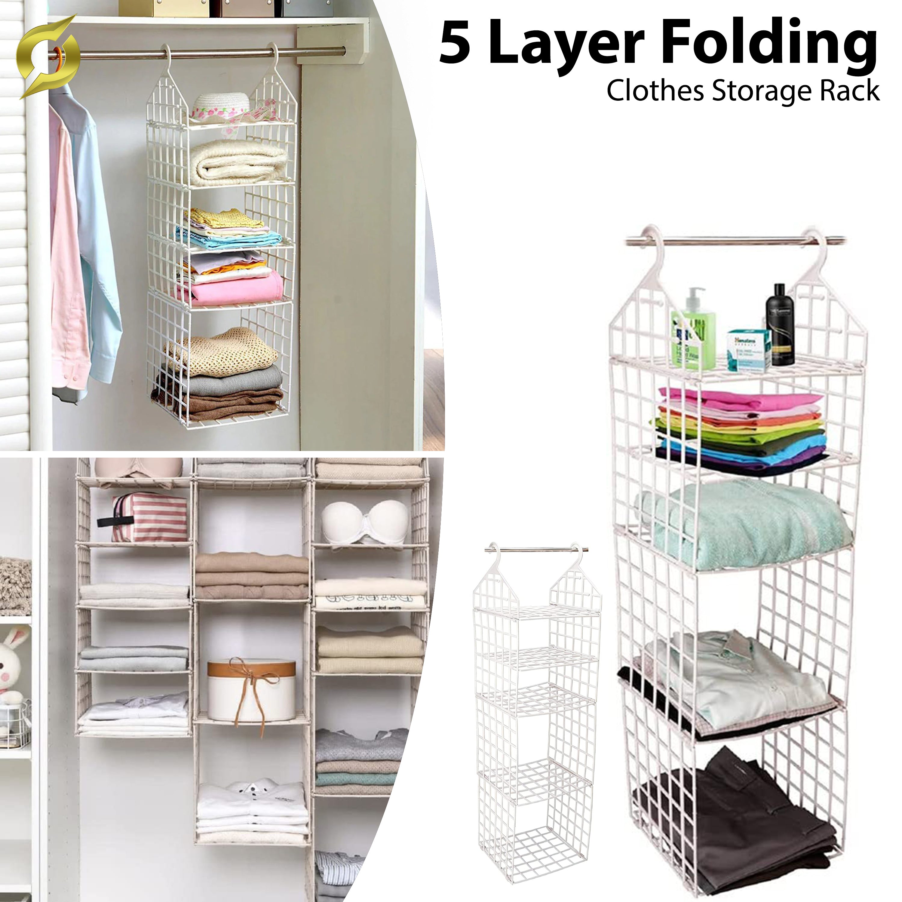 HangTidy™ - Der perfekte hängende Kleiderschrank-Organizer!