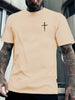 Adam – kurzarm-t-shirts mit kreuzdruck