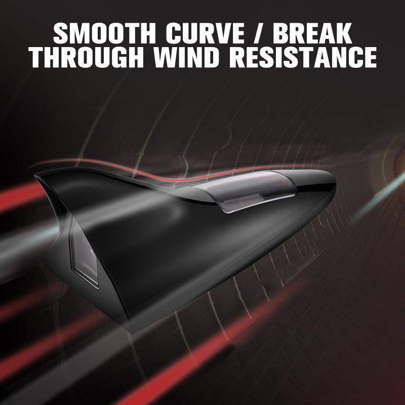 SolarFin™ - Solarstrom Auto Haifischflossen-Dachantenne LED-Blitzlicht