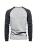Tyler – farbblock-langarm-t-shirt für männer