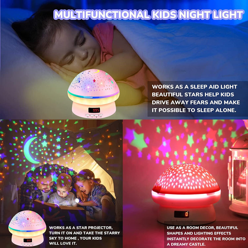 Spielzeug für 3-8-Jährige Mädchen Jungen, Timer-Drehstern-Nachtlicht-Projektor Kinder Funkellichter, Geschenke für Kinder von 2-9 Jahren Kawaii Geburtstags- und Ostergeschenke für Kinder, Geschenk für Teenager Kleinkinder Baby Mädchen Jungen