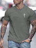 Adam – kurzarm-t-shirts mit kreuzdruck