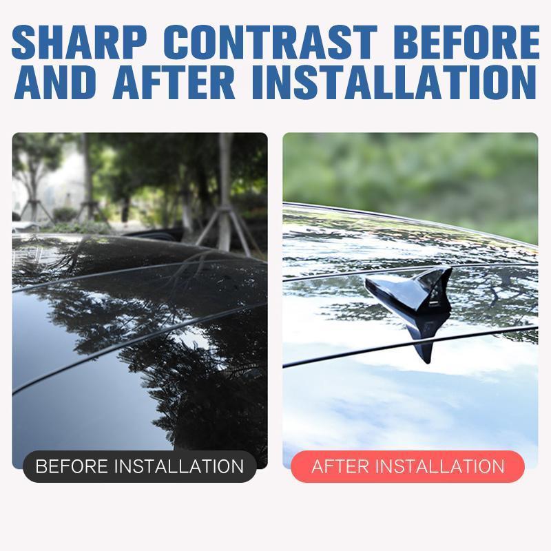 SolarFin™ - Solarstrom Auto Haifischflossen-Dachantenne LED-Blitzlicht