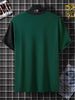 Robert - stylisches farbblock-t-shirt mit kurzen armeln und rundhalsausschnitt