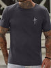 Adam – kurzarm-t-shirts mit kreuzdruck
