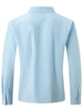 Owen – lässiges langarmshirt in volltonfarbe