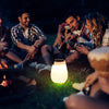 Moderne Minimalistische Solar Wasserdichte Tragbare PE Runde Zylinder Kegel LED Außenlicht Für Außenbereich