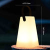 Moderne Minimalistische Solar Wasserdichte Tragbare PE Runde Zylinder Kegel LED Außenlicht Für Außenbereich