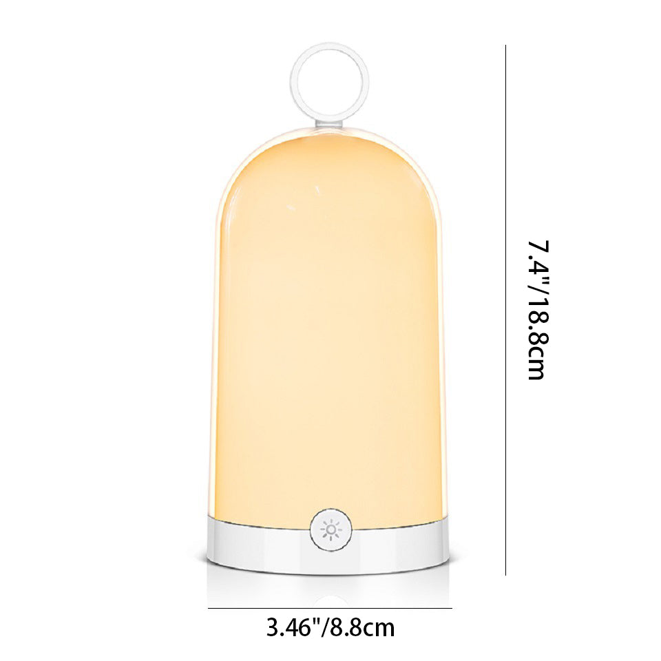 Moderne Einfachheit Wasserdichte Wiederaufladbare Zylinder ABS PC LED Tischlampe Außenlicht für Garten