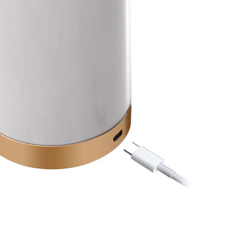 Moderne Einfachheit Wasserdichte Wiederaufladbare Zylinder ABS PC LED Tischlampe Außenlicht für Garten