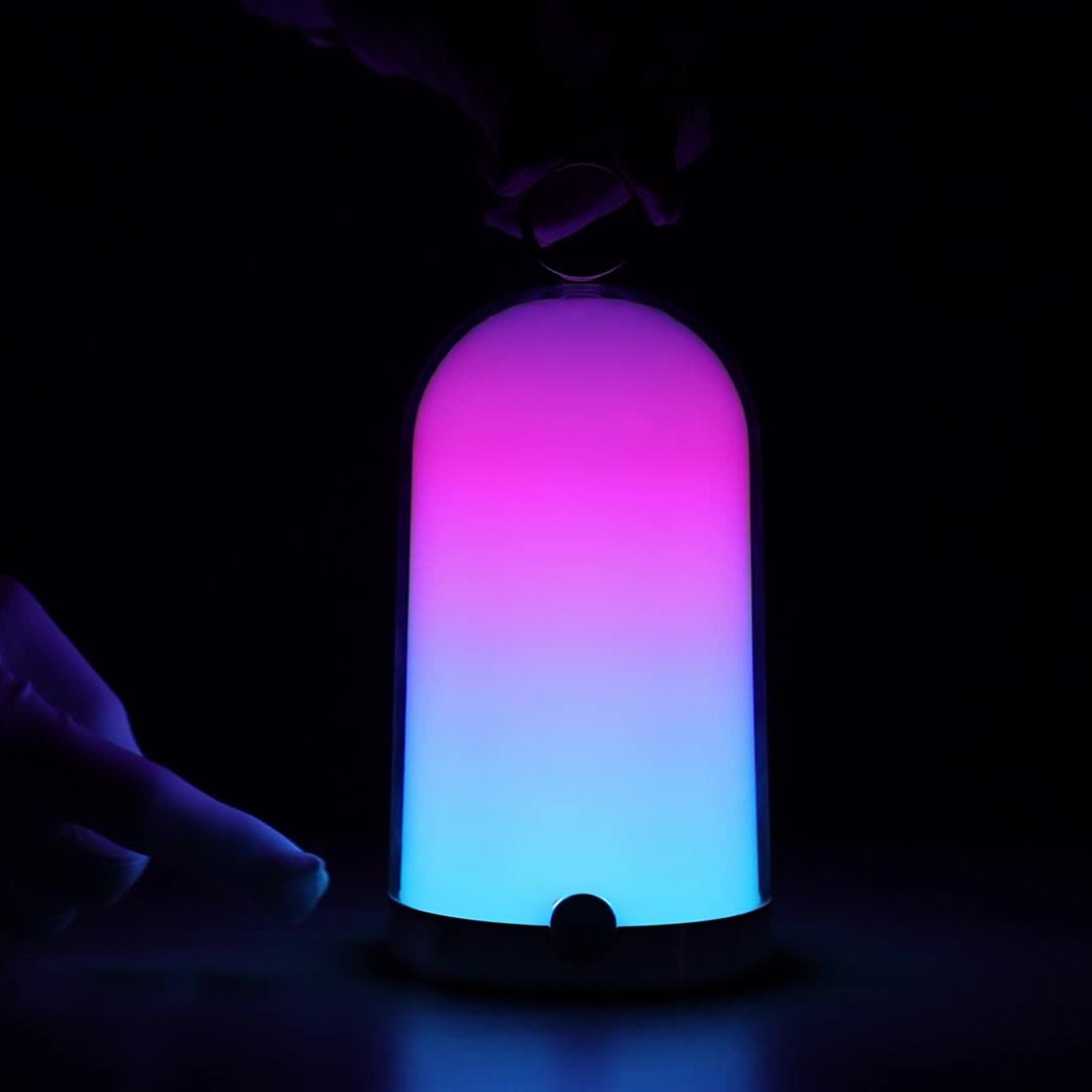 Moderne Einfachheit Wasserdichte Wiederaufladbare Zylinder ABS PC LED Tischlampe Außenlicht für Garten