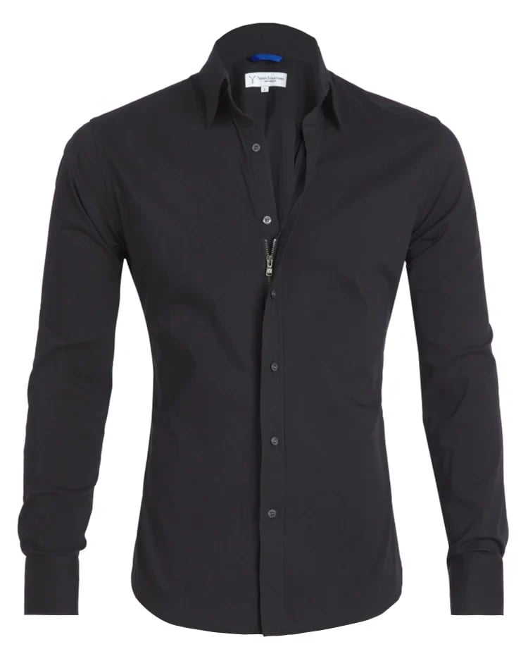 Jürgen™ - Oxford Stretch Zipper Blouse