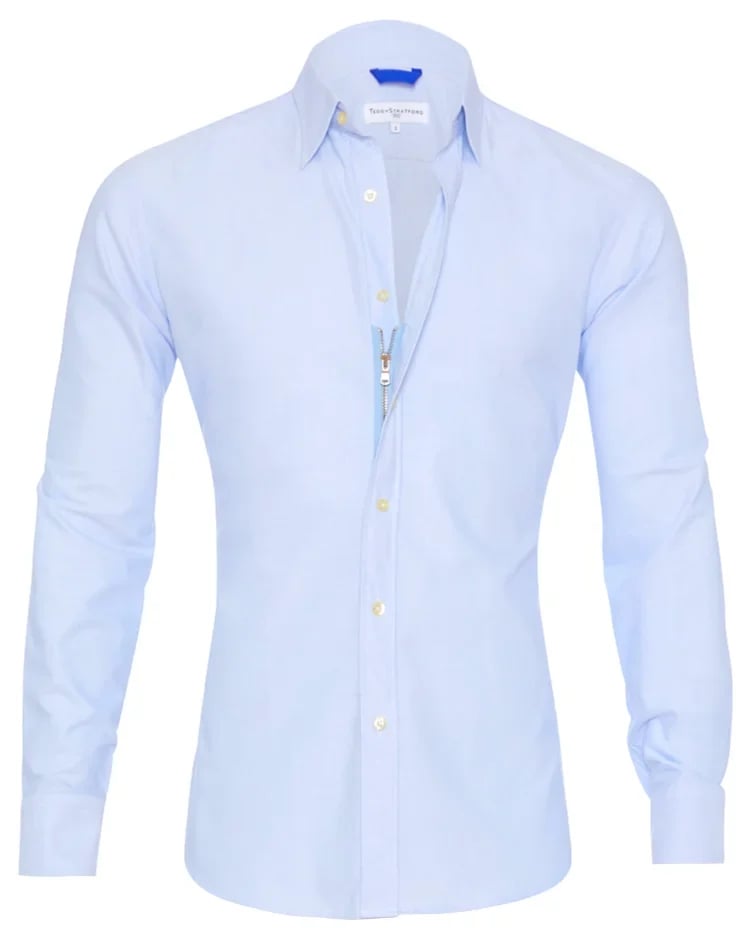 Jürgen™ - Oxford Stretch Zipper Blouse