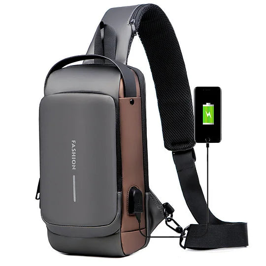 USB-Ladegerät Sport Sling Anti-Diebstahl-Umhängetasche