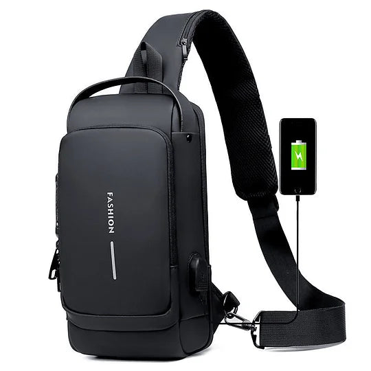 USB-Ladegerät Sport Sling Anti-Diebstahl-Umhängetasche