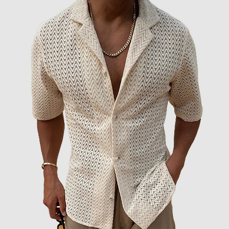 Elegantes Button-Down Herrenhemd für den Sommer - Valentinian