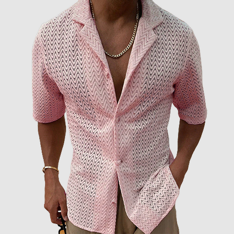 Elegantes Button-Down Herrenhemd für den Sommer - Valentinian