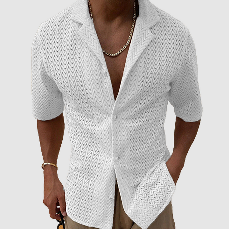 Elegantes Button-Down Herrenhemd für den Sommer - Valentinian