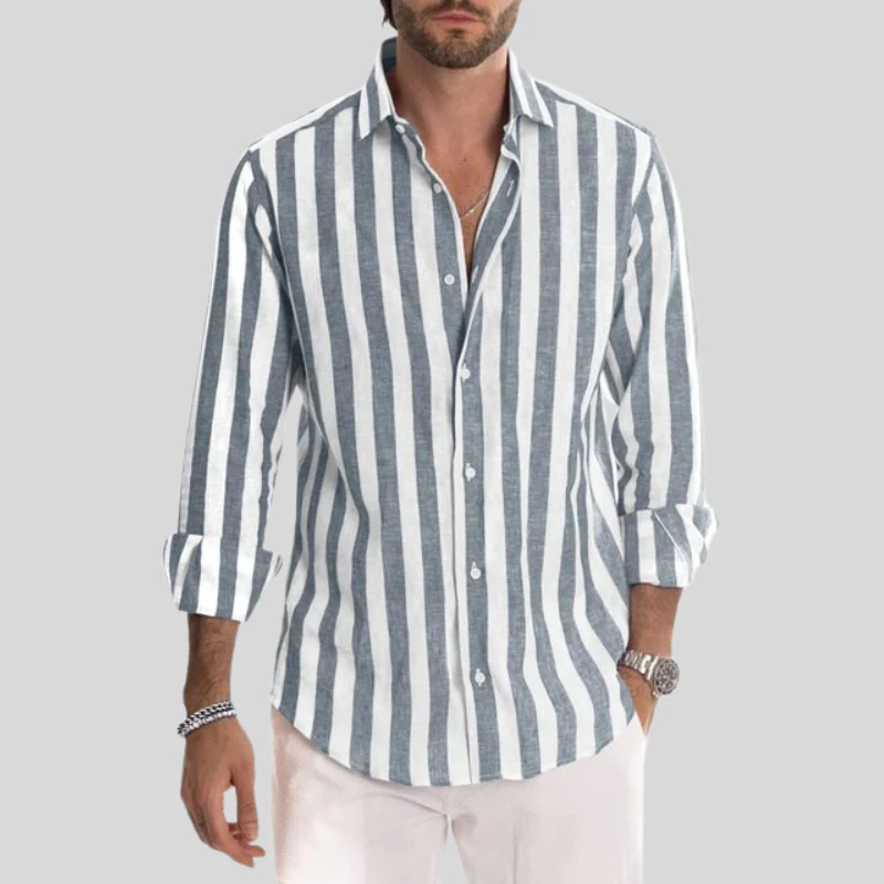 Elegantes gestreiftes Sommerhemd  - Theophil