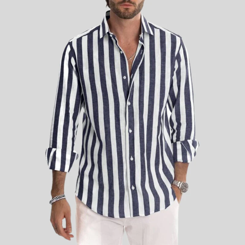 Elegantes gestreiftes Sommerhemd  - Theophil