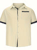 David – stilvolles, lässiges button-up-hemd für herren