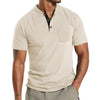 Henley - einfarbiges herren-t-shirt