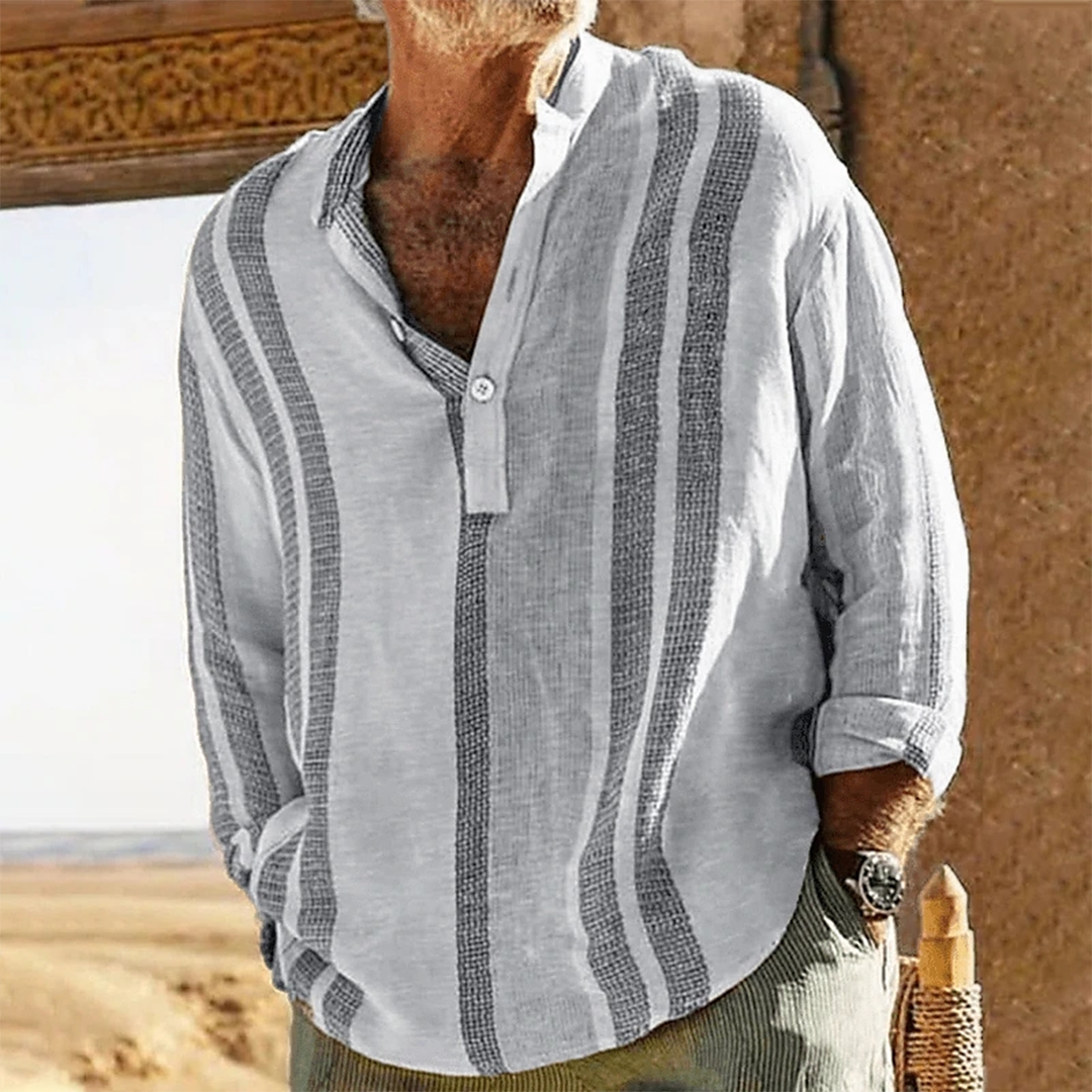 Lässiges langärmeliges Strandhemd - Sigmar