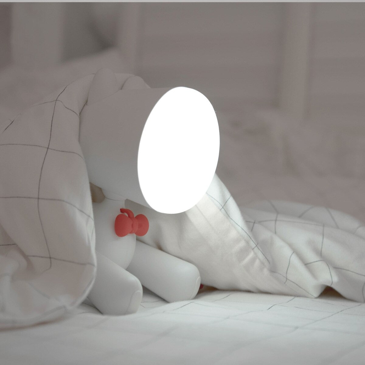Kabellampe für Hunde am Bett