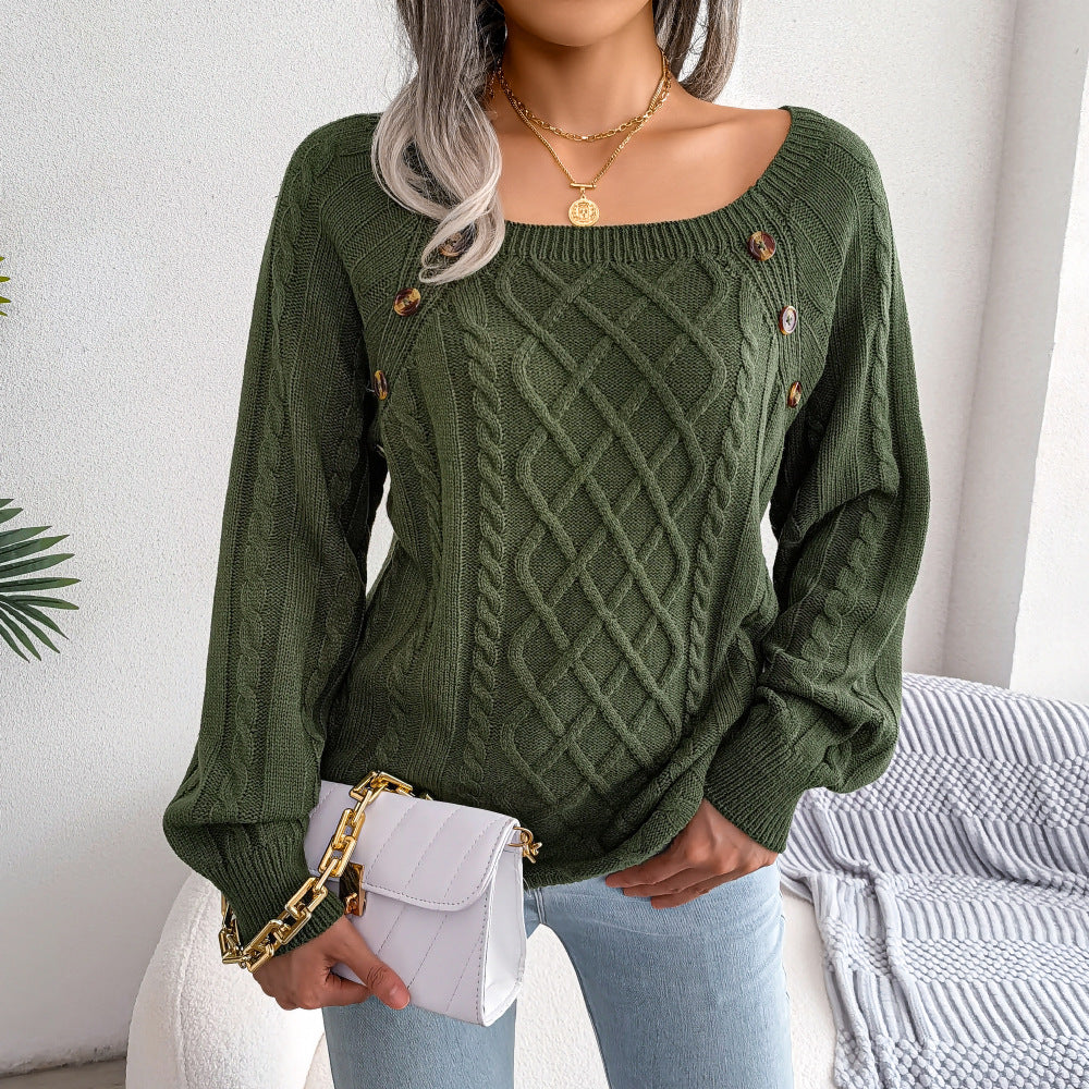 Isabella™ - Pullover mit quadratischem Halsausschnitt zum Stricken