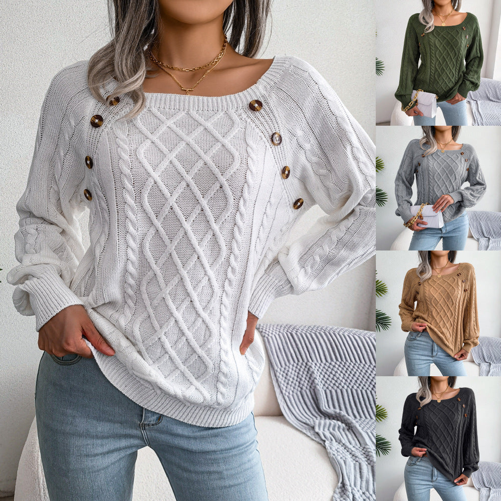 Isabella™ - Pullover mit quadratischem Halsausschnitt zum Stricken