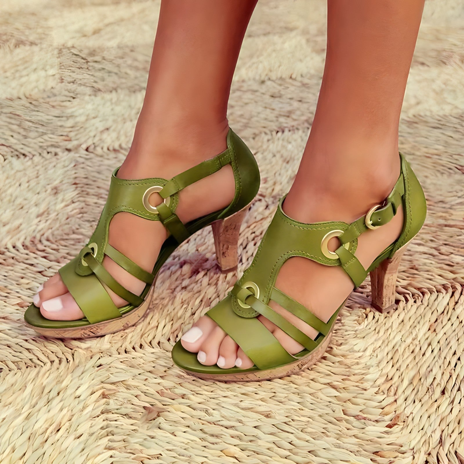 Carla™ - Zehenoffene Römersandalen